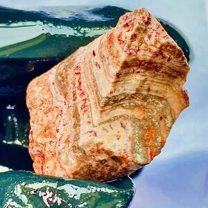 Rincon Mexican Crazy Lace Quartz Druzy Agate Mexico Cab Stone Rough Raw Crystal